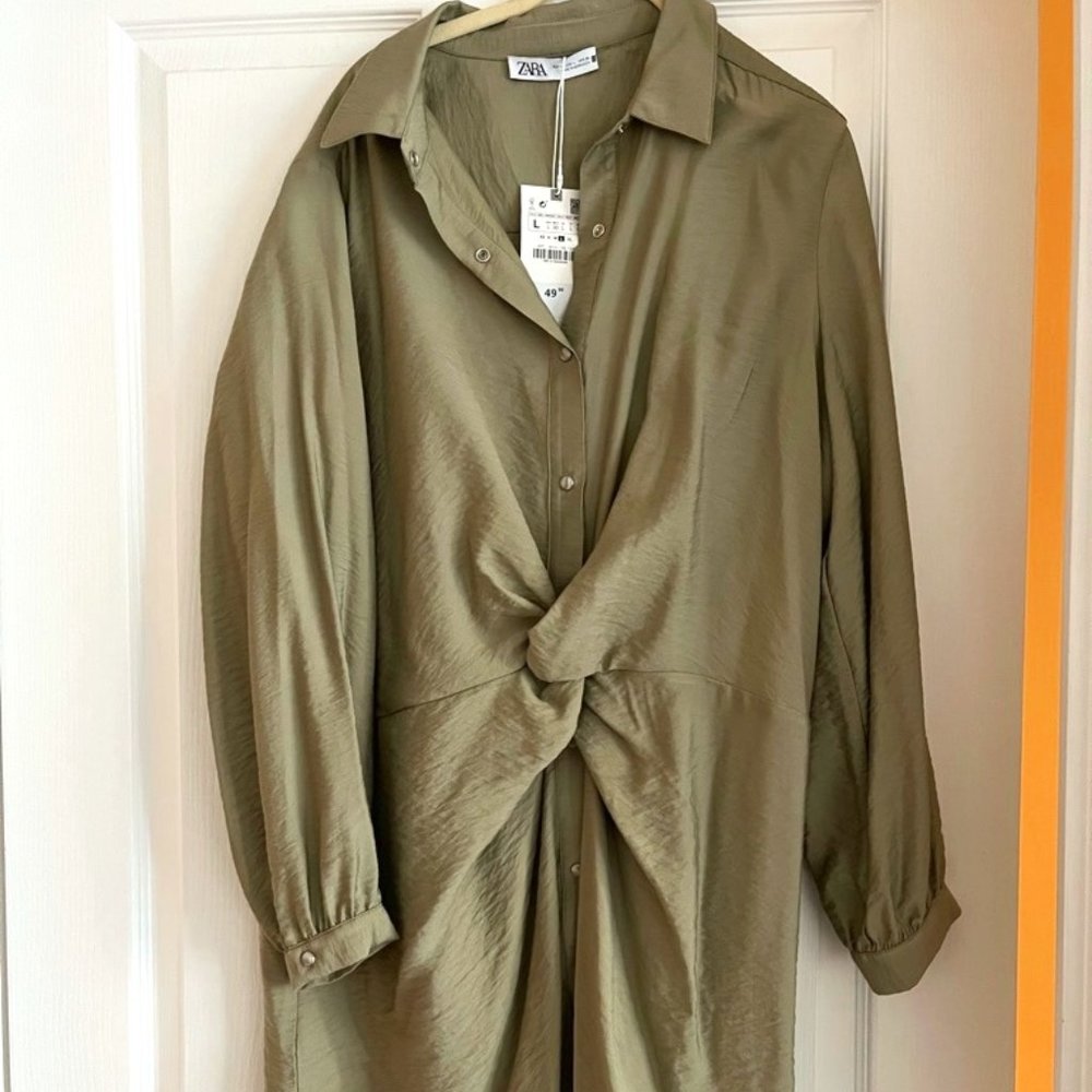 Zara green dress
